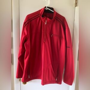 Salzenger Red Jacket with Black Accents